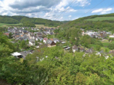 Panorama der Umgebung vom Hotel Dreimäderlhaus in der Eifel, Sommer 6